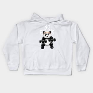 Panda No Excuses Kids Hoodie